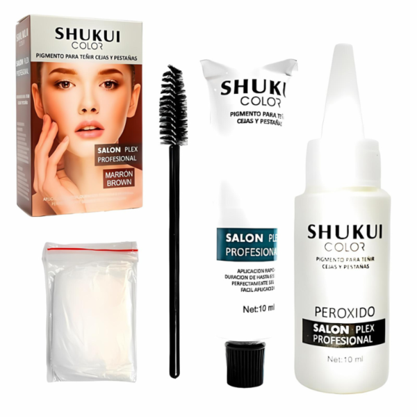 Pigmento para teñir cejas y pestañas SHUKUI Colores Surtidos - Imagen 2