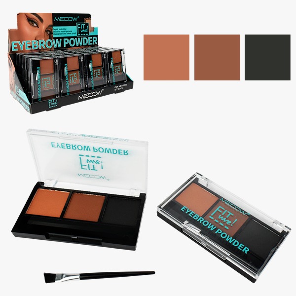 Polvo para Cejas 3 Colores Mecow