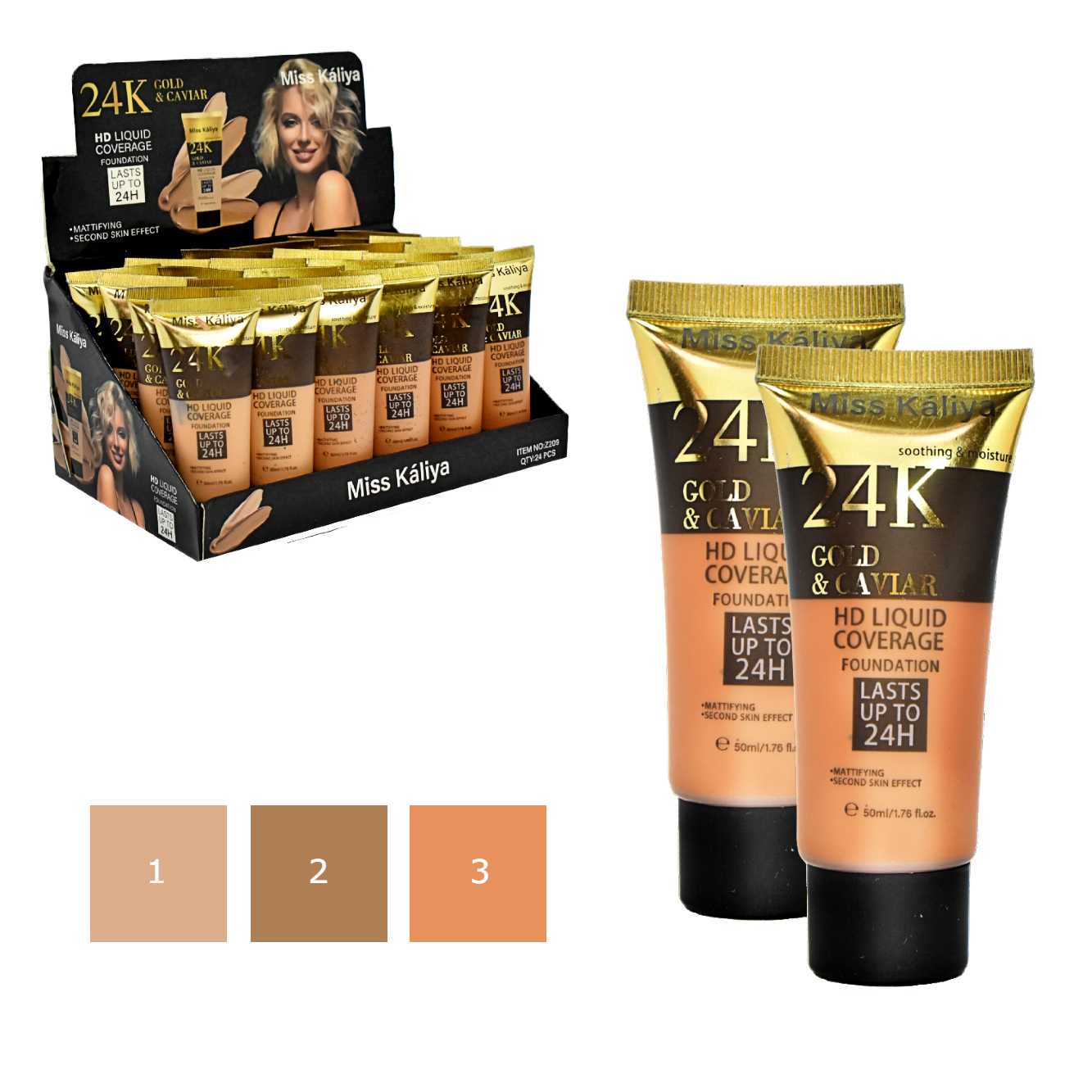 Bases para rostro efecto matte Surtidas - Imagen 2