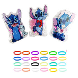 Gomas Elasticas para cabello en presentación de Stich